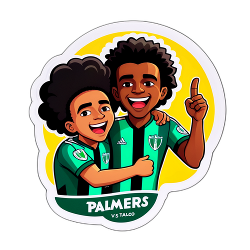 Stiker Energetik Pertandingan Palmeiras vs. Botafogo