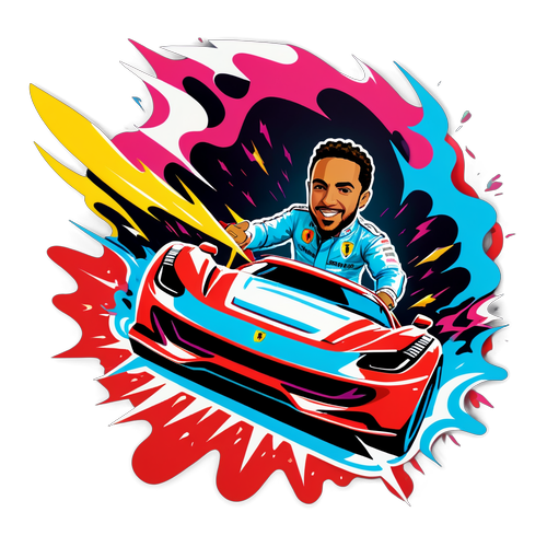 Hamilton in Ferrari