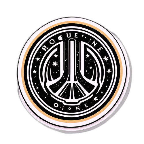 Futuristic Rogue One Logo Sticker