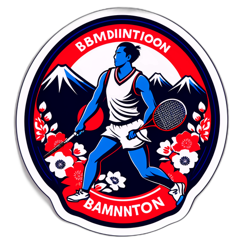 Stiker Badminton Jepang Terbuka