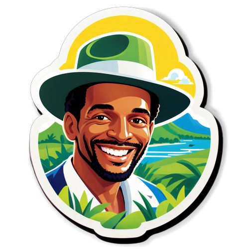 Bill François souriant dans un paysage guadeloupéen