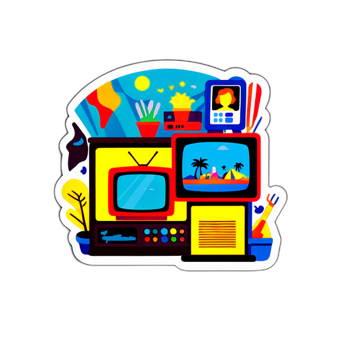 Εορταστικό Αυτοκόλλητο της Εκπομπής Open TV Live