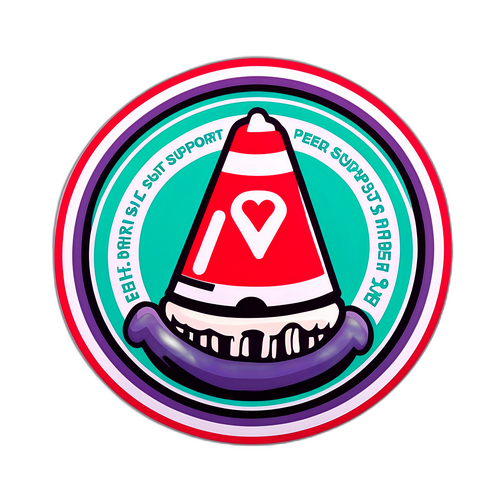 Symbolisk Representation av Kamratstöd och Risker med 'Hazing'