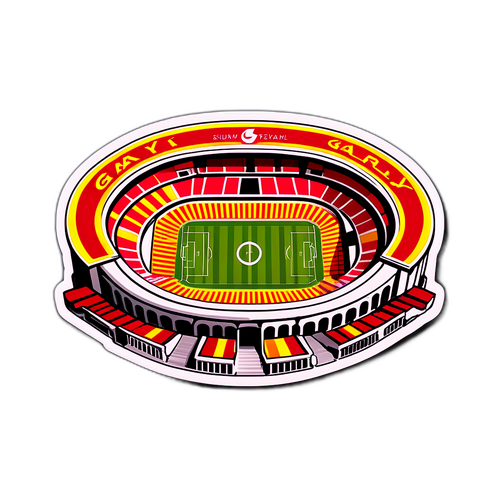 Galatasaray Stadion med Fans