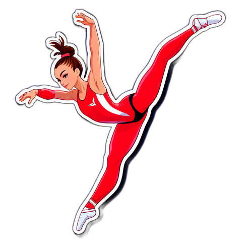 Гимнастический момент Дины Авериной