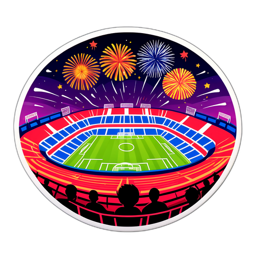 Uwanja wa Soka Wakiwa na Mwanga wa Usiku