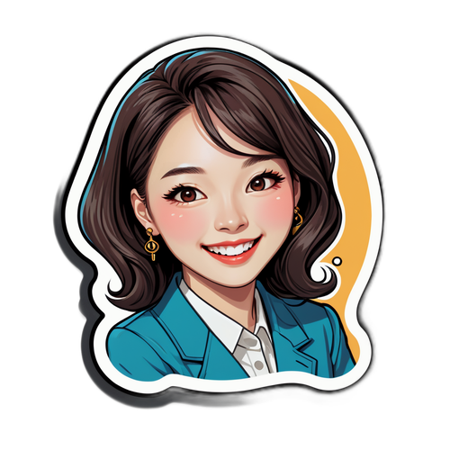 박지현 팬 아트 스티커