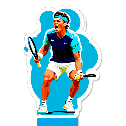 Unstoppable Spirit: Taylor Fritz's Inspiring Tenacity Captured in Stunning Sticker Art!