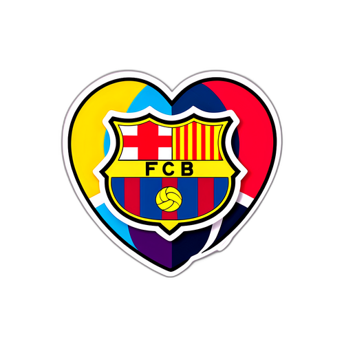 Racing és Barcelona csapatlogók dinamikus kombinációja