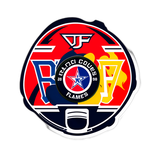 Rangers vs Flames Showdown Sticker