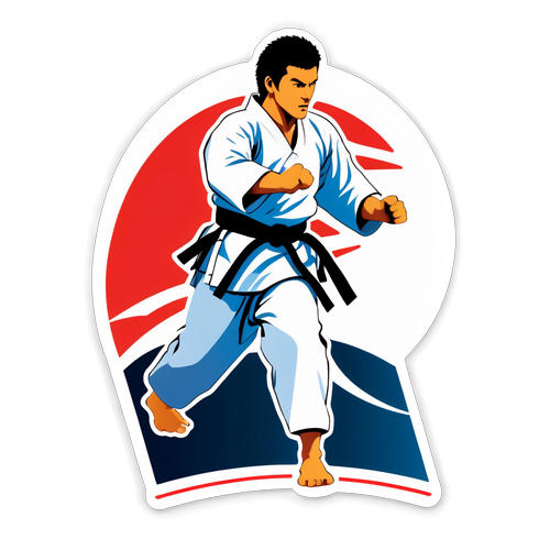 Karate Mester Sticker