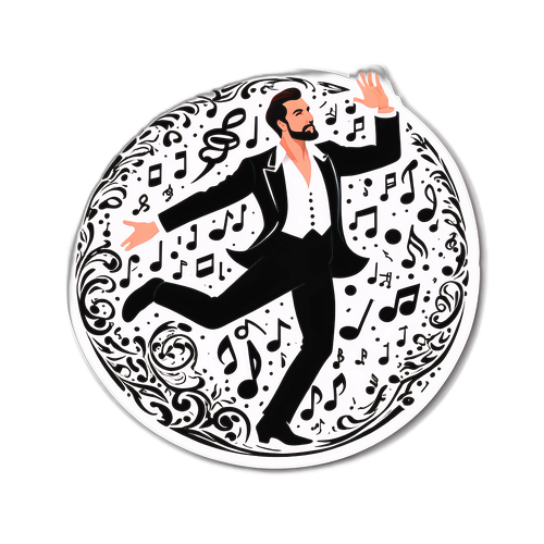 Элегантный портрет Гийома Сизерона в танцевальной позе