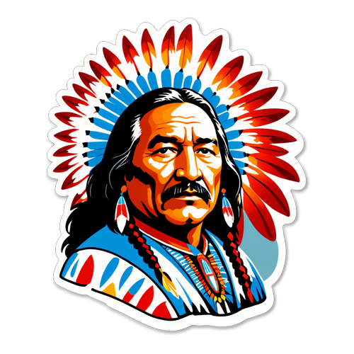 Thought-Provoking Sticker Honoring Leonard Peltier