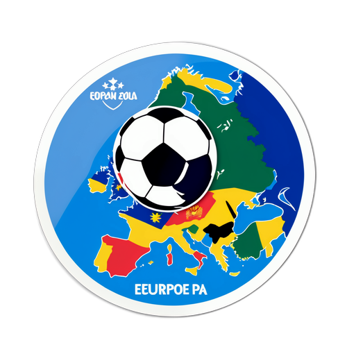 유럽 축구 예선의 흥분을 표현하는 스티커