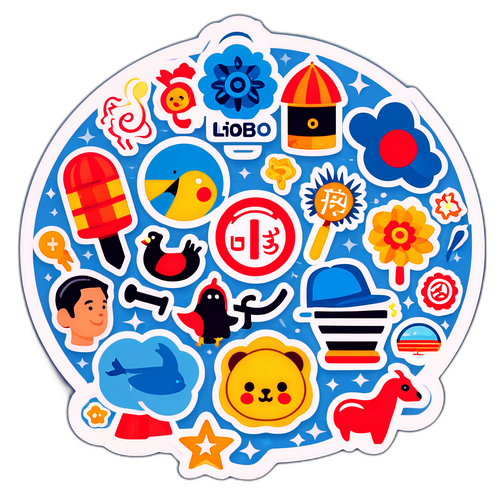 동아일보 테마의 교육용 스티커 디자인