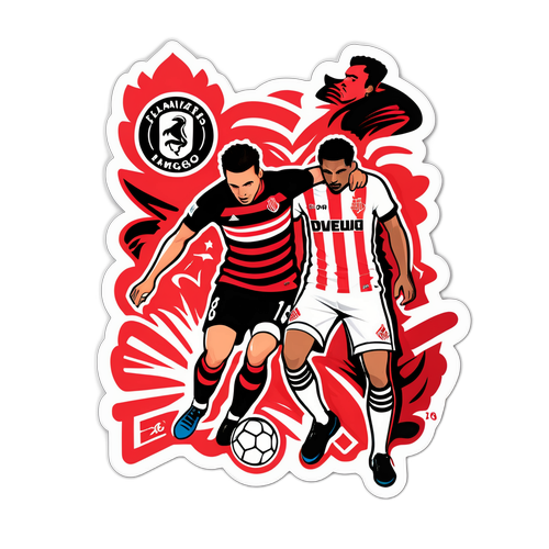 Fierce Rivalry: Estudiantes vs Flamengo Sticker