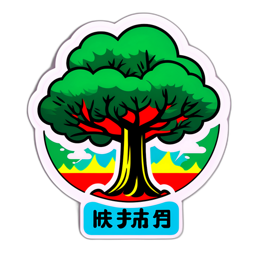 台灣颱風來襲貼紙