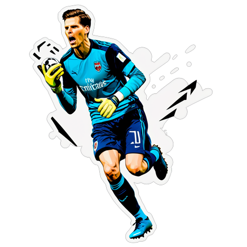 Dapatkan Koleksi Sticker Wojciech Szczęsny yang Dramatis: Aksi Menyita Perhatian dengan Sepatu Kiper dan Bola!