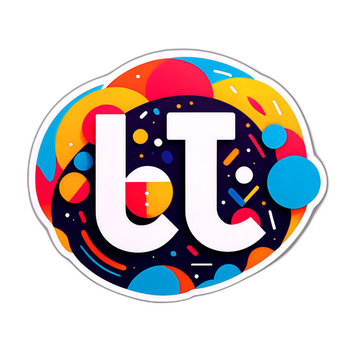 Minimalist klistermärke med 'It'