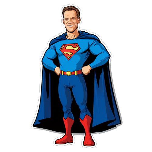 Healthcare Hero Cartoon Sticker