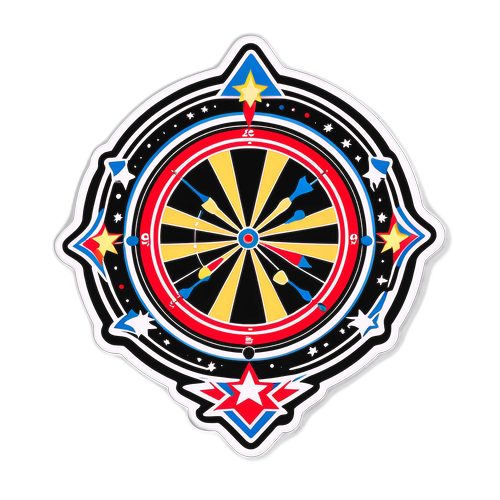 Dartspil Sticker med Gary Anderson