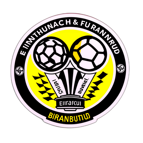 Sticker artistic cu meciul spectaculos între Eintracht Frankfurt și Dortmund