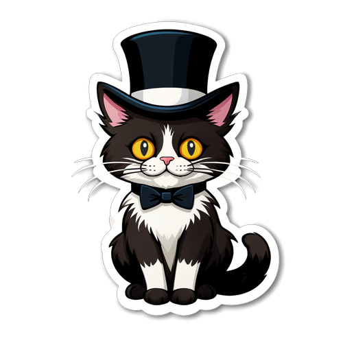 Whimsical Elegance: The Dapper Cat