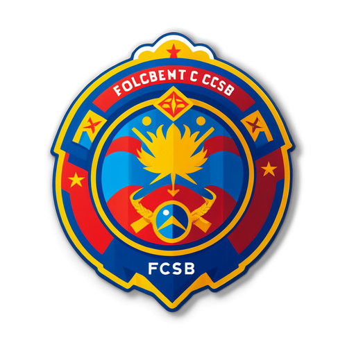 Emblema FCSB: Mândria Bucureștiului Într-un Sticker Care Îți Va Fura Inima!