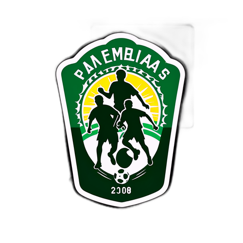 Silhuetas das equipes Santos e Palmeiras em ação