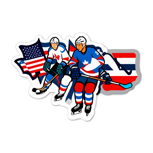 USA og Schweiz Ishockeyhold i Kamp