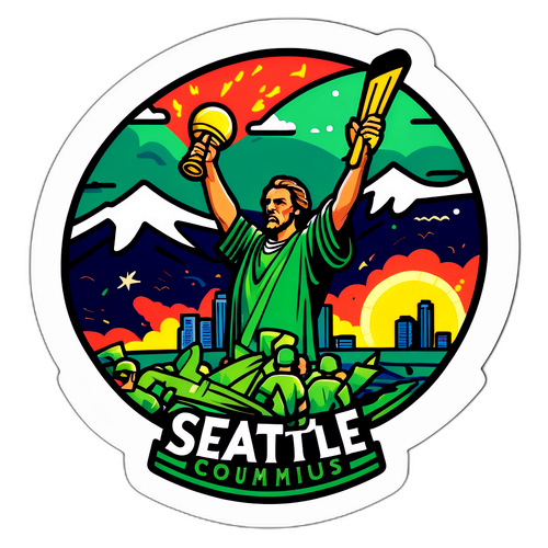 Sticker thể hiện khoảnh khắc Seattle đối đầu Columbus