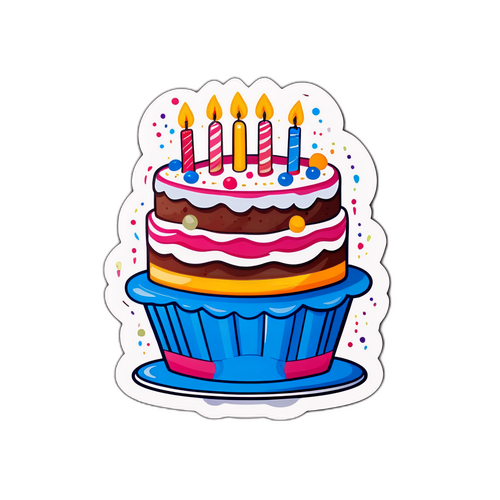 เค้กวันเกิดพร้อมข้อความ 'วันนี้วันอะไร'