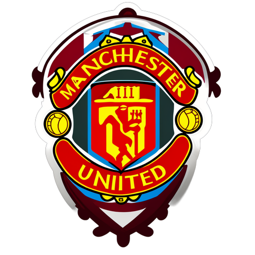 Sticker Colorido de Manchester United y Brighton