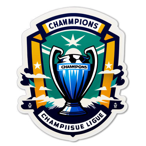 Stickers z Sloganem 'Champions League'