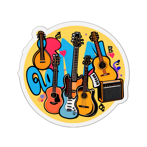 Handwritten Musical Sticker of Alana Springsteen