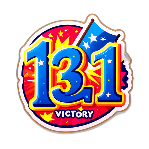 Sticker kỷ niệm chiến thắng 13