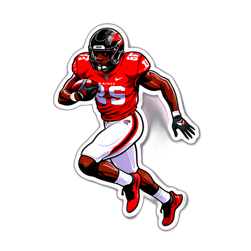 Dynamic Sporty Sticker of Kavontae Turpin in Action