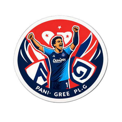 파리 생제르망과 마르세유를 응원하는 스티커