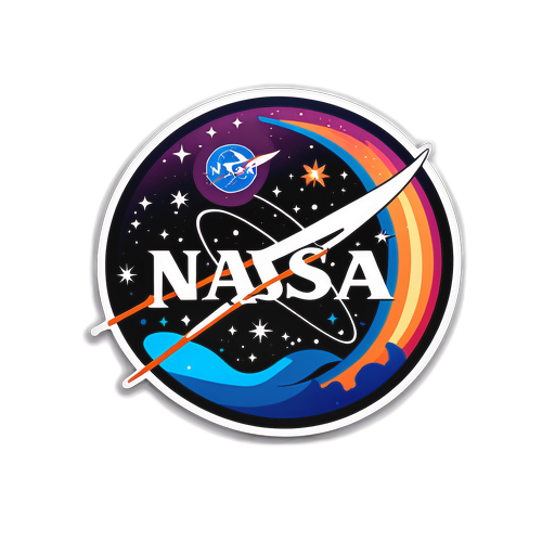 Galaksi Temalı NASA Sticker