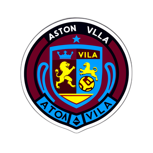 Muundo wa Sticker wa Alama za Aston Villa na Roma