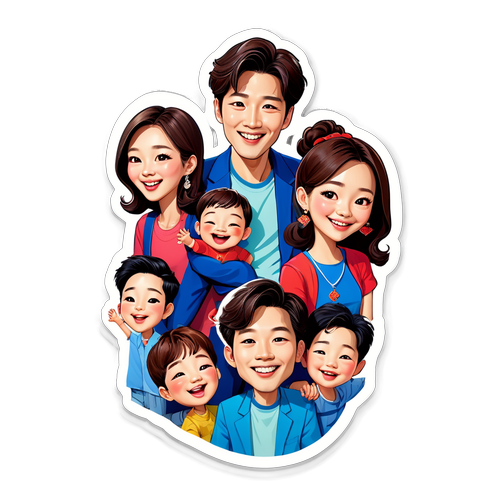 ¡La Divertida Familia de Song Jae-rim Te Hará Sonreír! Descubre su Caricatura Inédita