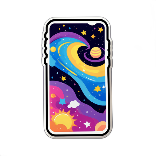 Autocollant Galaxy S22 Illustré