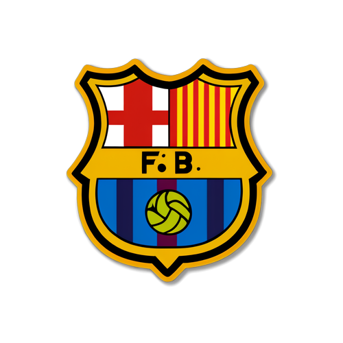 FC Barcelona Sticker Met 'Visca el Barça!'