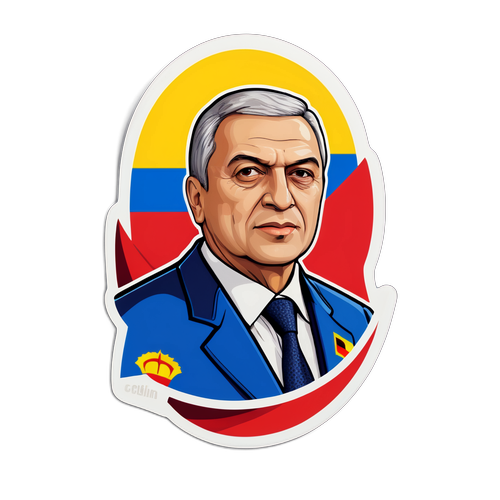 Sticker cu fața lui Călin Popescu-Tăriceanu