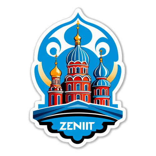 Шокирующий Дизайн: Логотип Zenit, Отражающий Душу Санкт-Петербурга!