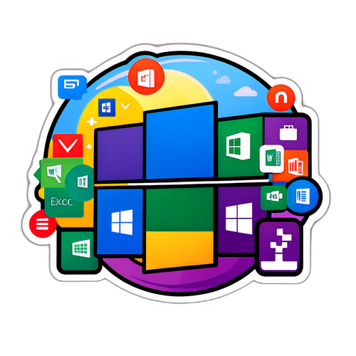 Modernong Sticker ng Microsoft