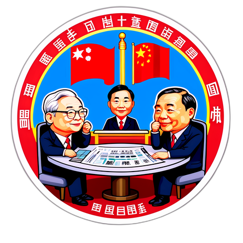 中国中央银行政策会议贴纸