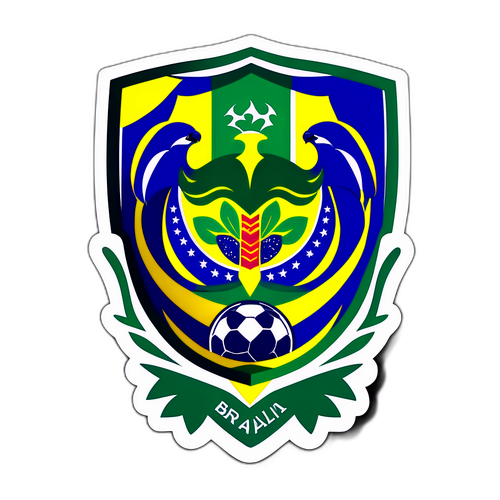 สติ๊กเกอร์ทีมฟุตบอลบราซิลสุดพิเศษ
