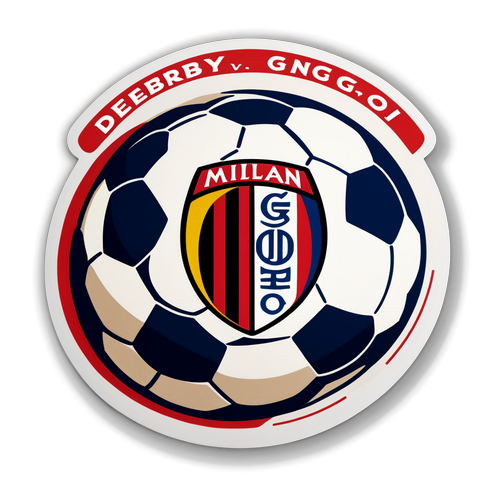 Stiker Warna-warni 'Milan vs Genoa'