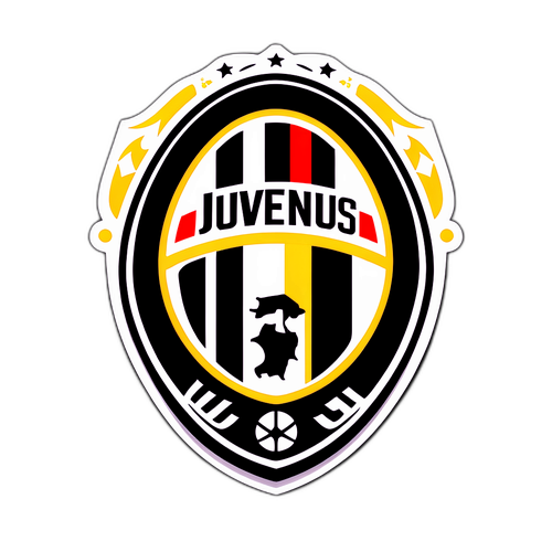 Moderne Juventus Logo Klistermærke